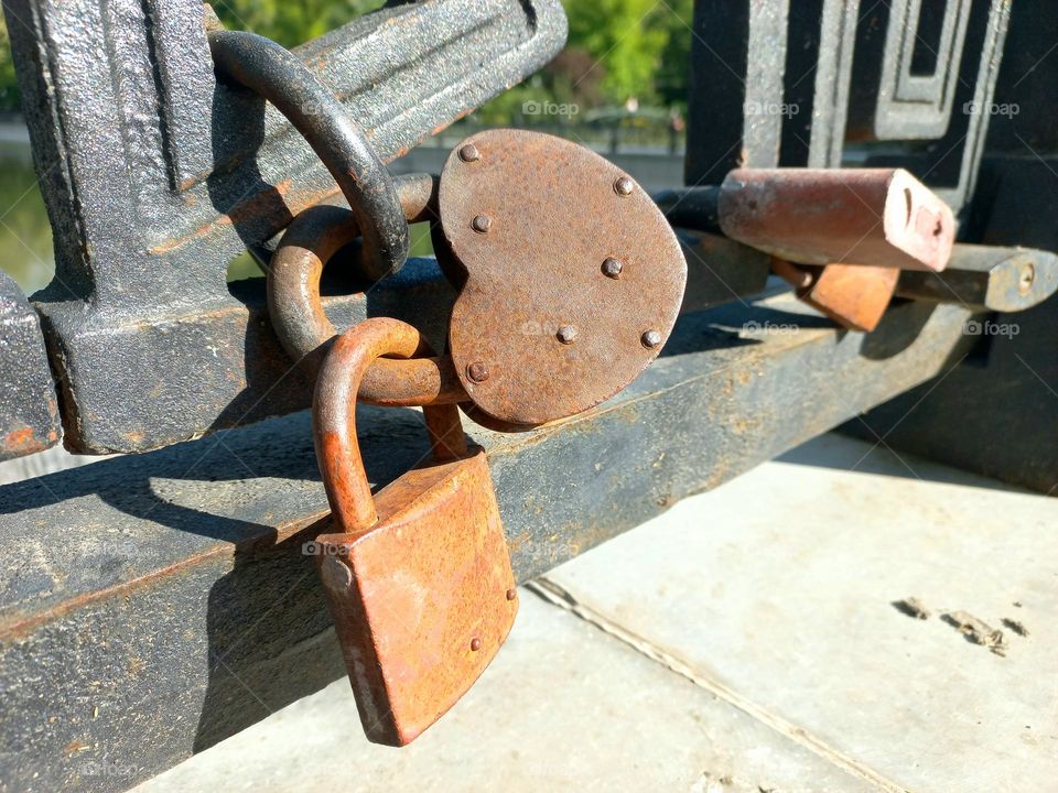 iron locks.