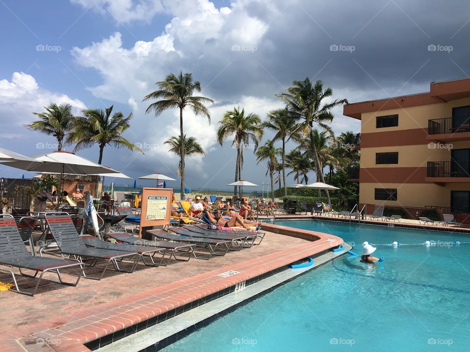 Resort pool, hotel and sunning areas!