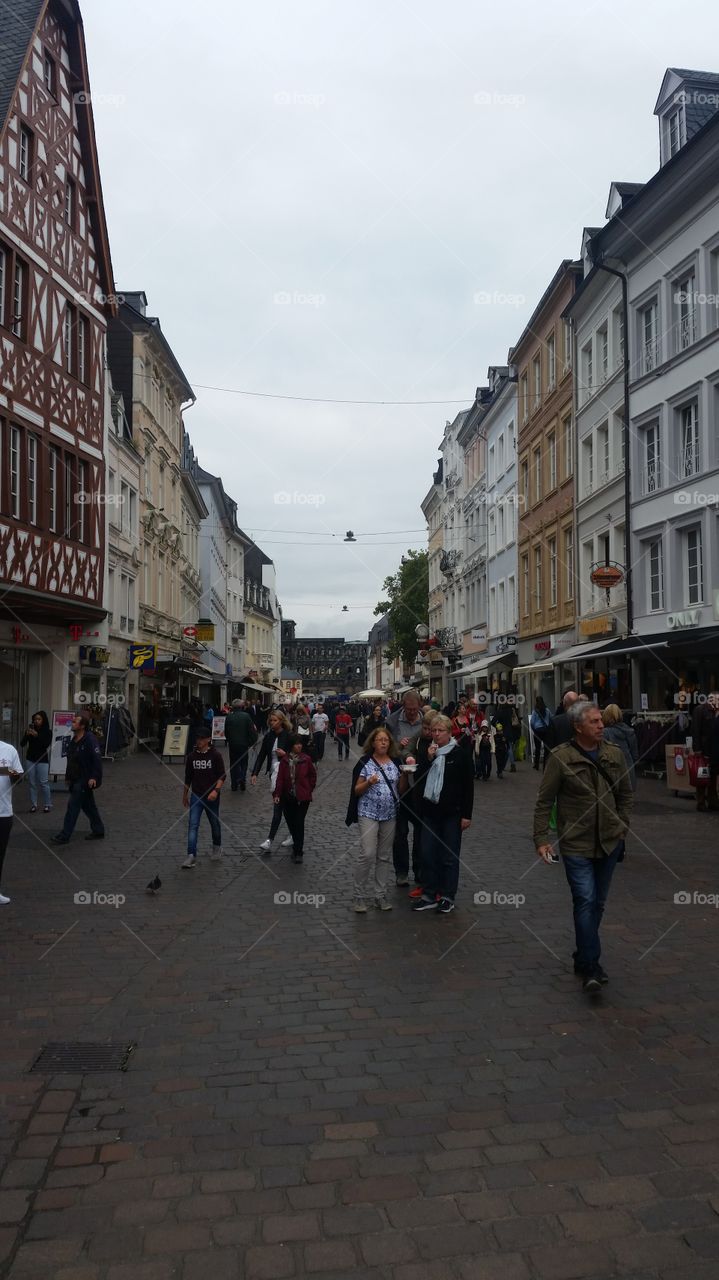 city square in Trier Germany