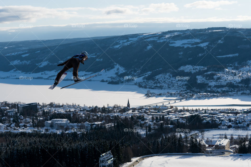 Ski jumping in lillehammer Amazing View 