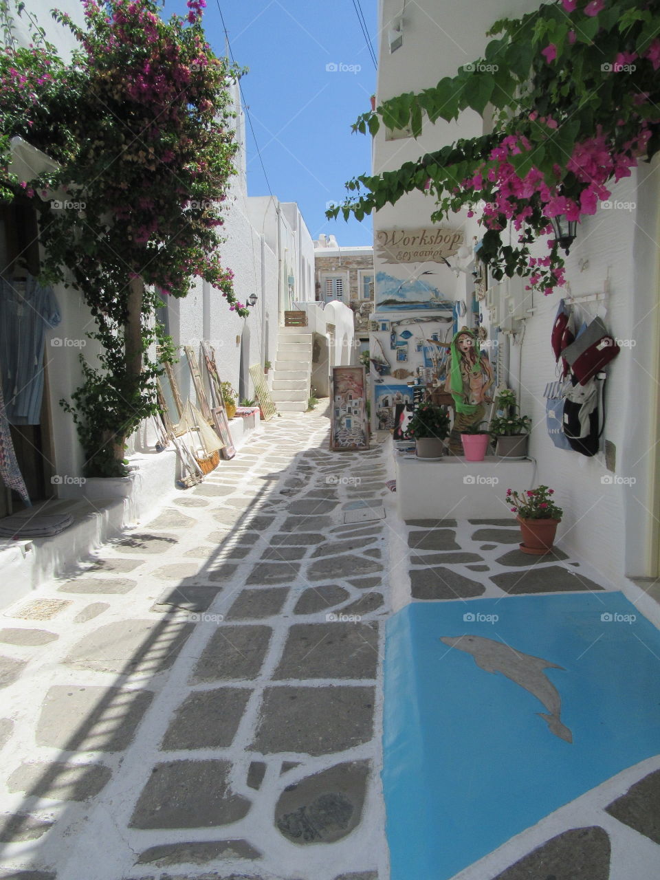 Paros street Greece 