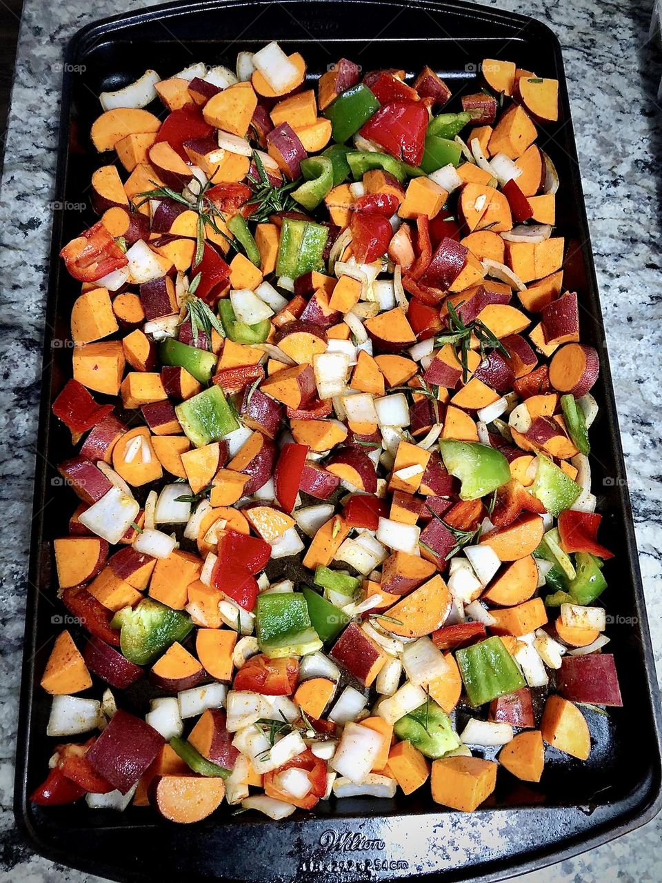 Bright and colorful garden veggies, chopped and prepared to create a healthy feast 