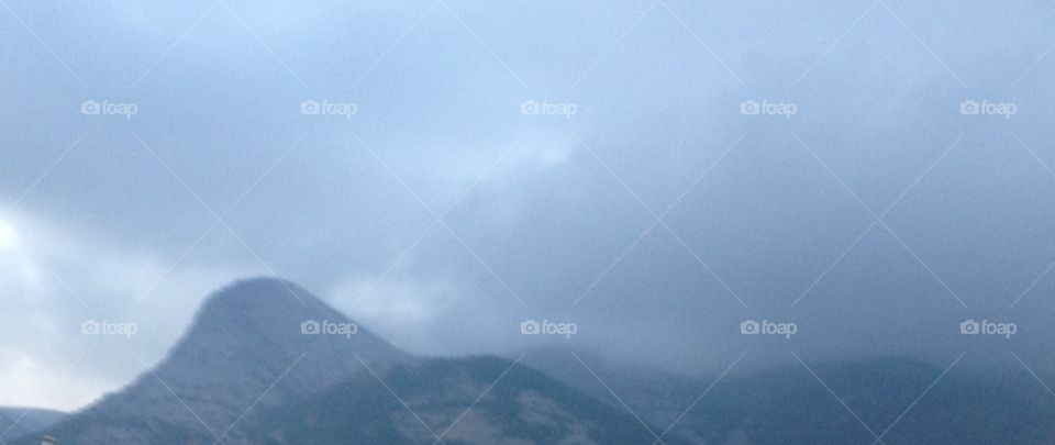 Foggy mountains