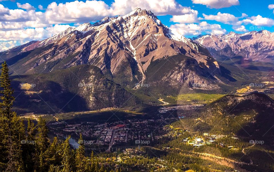 A view from Sulphur Mountain Banff 