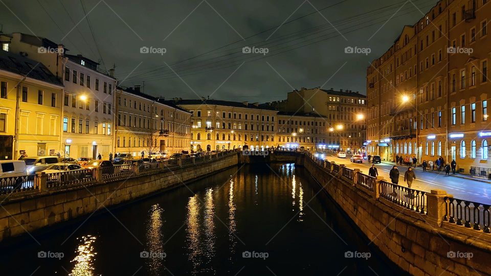 Night City 🌆 Architecture 🌆 City river 🌆 Buildings🌆