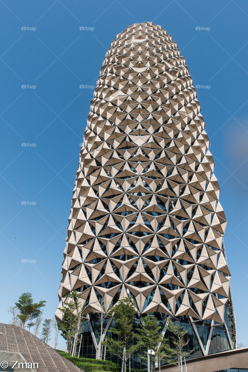 pineapple building in the heart of the city