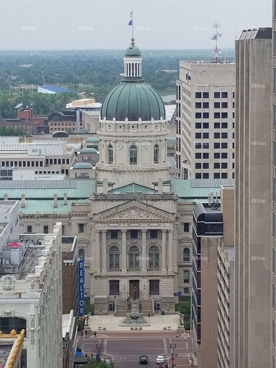 Close up & personal with the capitol in Indy, yet so far away.