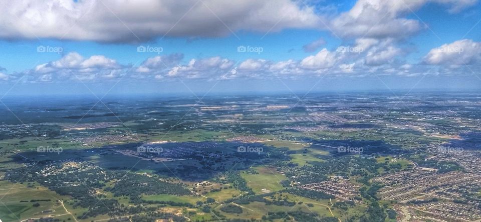 sky high. took a plane ride one day