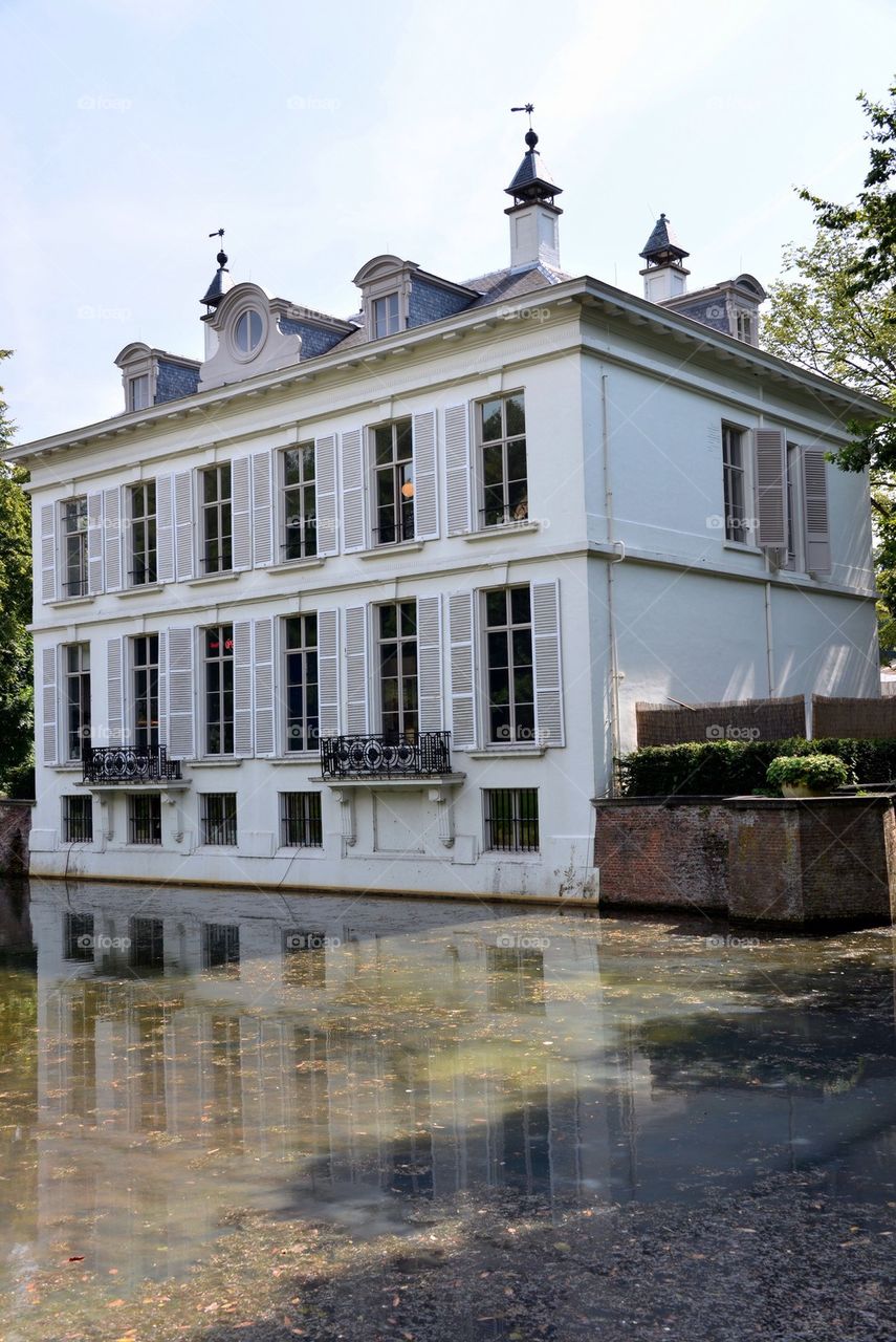 Little castle in a park