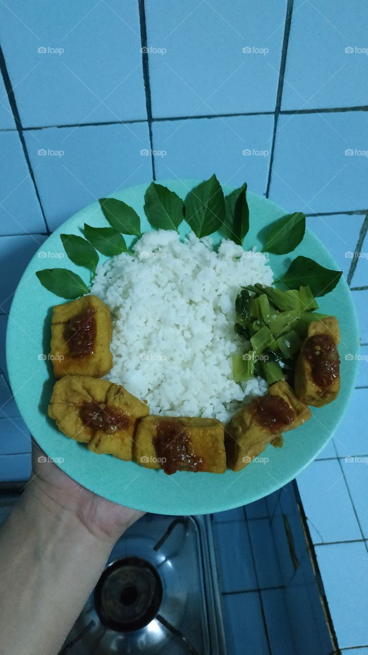 rice tofu leaf