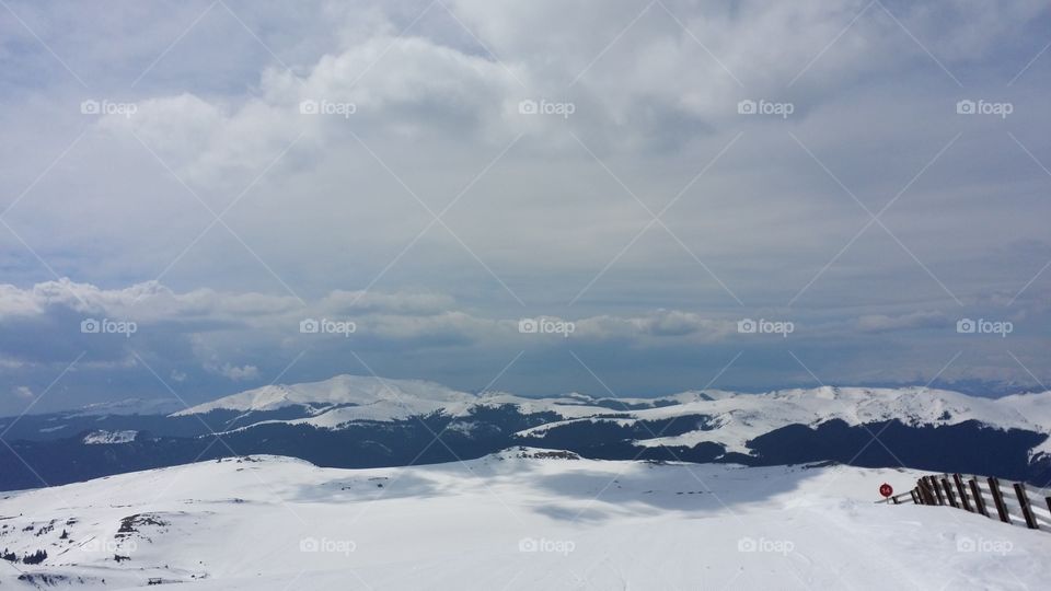 Clouds in mountain