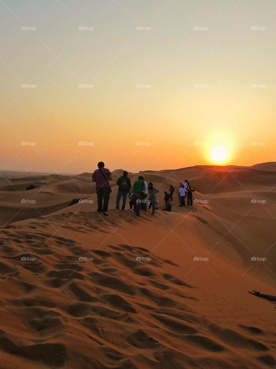 people in the desert