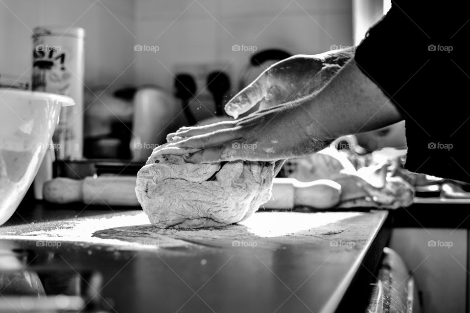 making bread