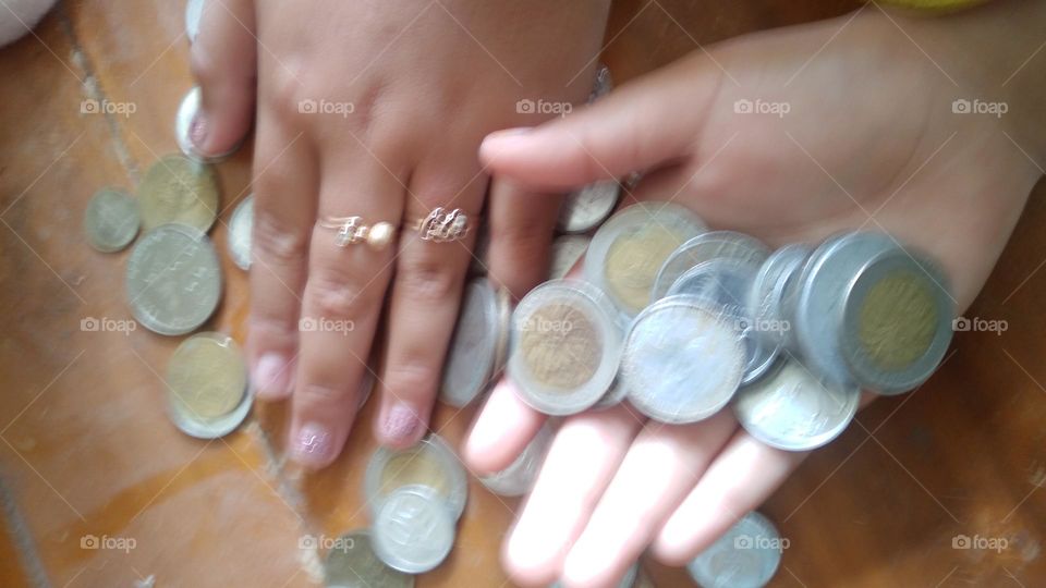 Old coins that are still in storage