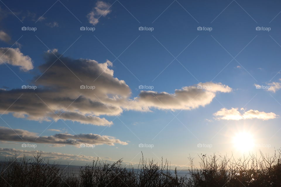 Clouds and blue sky 