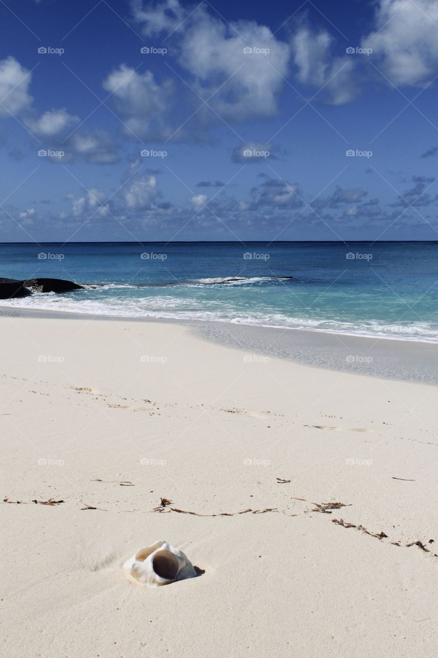 Private beach in Turks and Caicos 