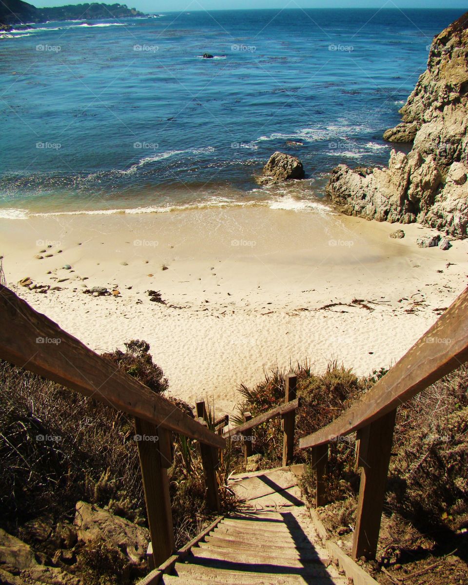 Stairs to Gibson beach