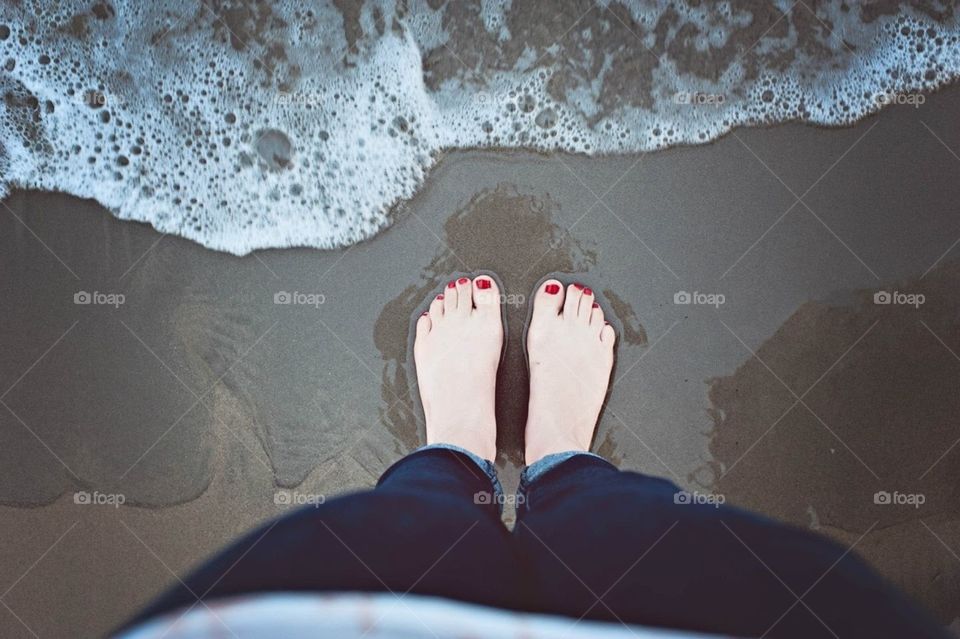 Beach in California at Dawn 