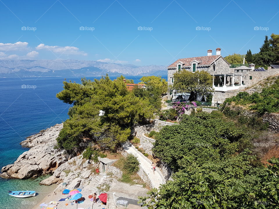 old house near the sea