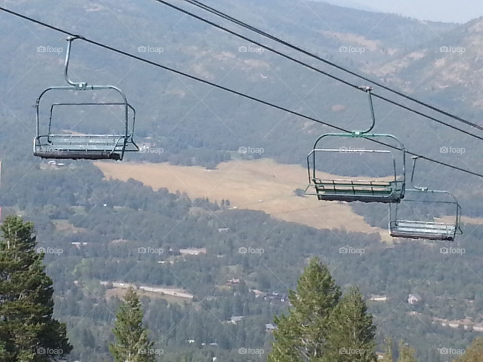 Sundance ski lift. riding the ski lift at Sundance