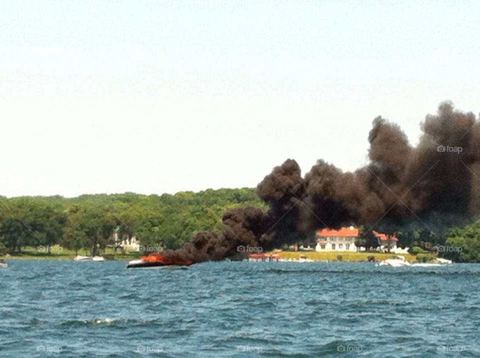 Boat fire 