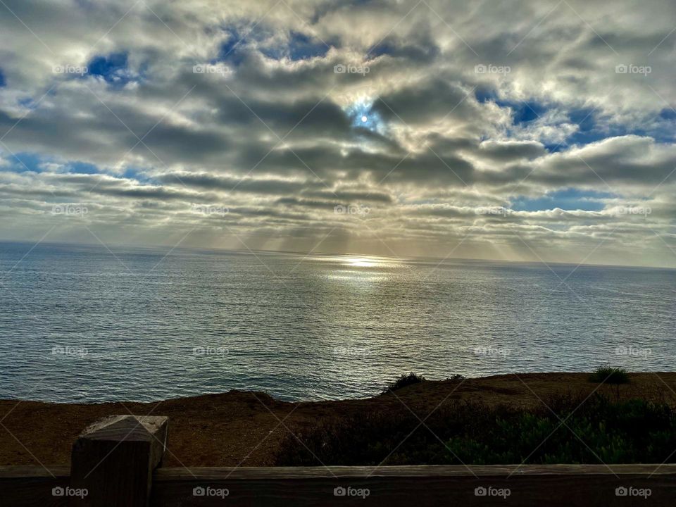 Sundown / Sunset above the clouds