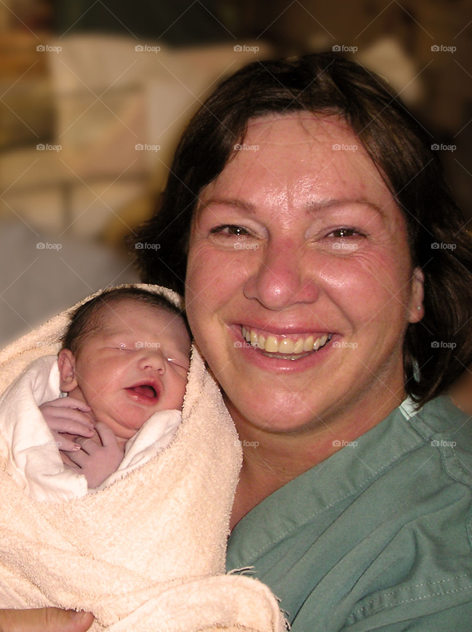  I never gave birth, but I was at my daughters birth & I got to hold her 2 minutes after she was born. I was deliriously happy as can be seen by this face-swallowing smile & the endless tears of joy. This adoptive mom can never be thankful enough. 🙏