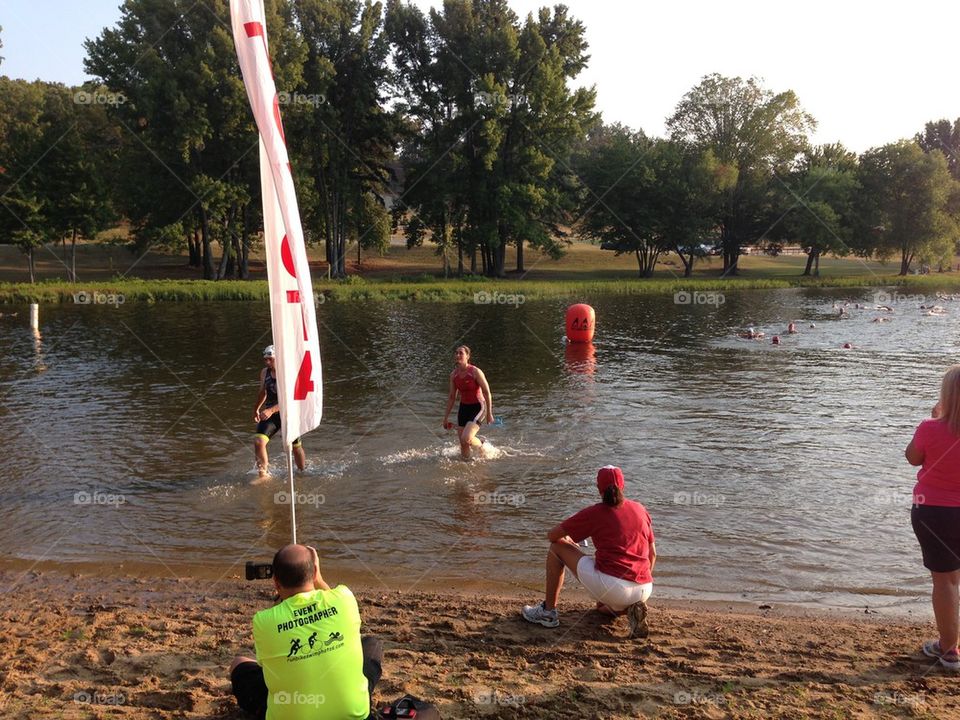 Triathlon on land