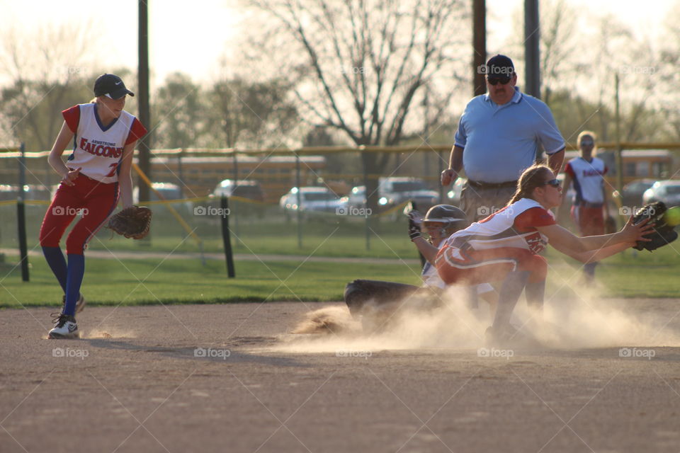 Safe!. A mom bragging moment of a safe slide into 2nd