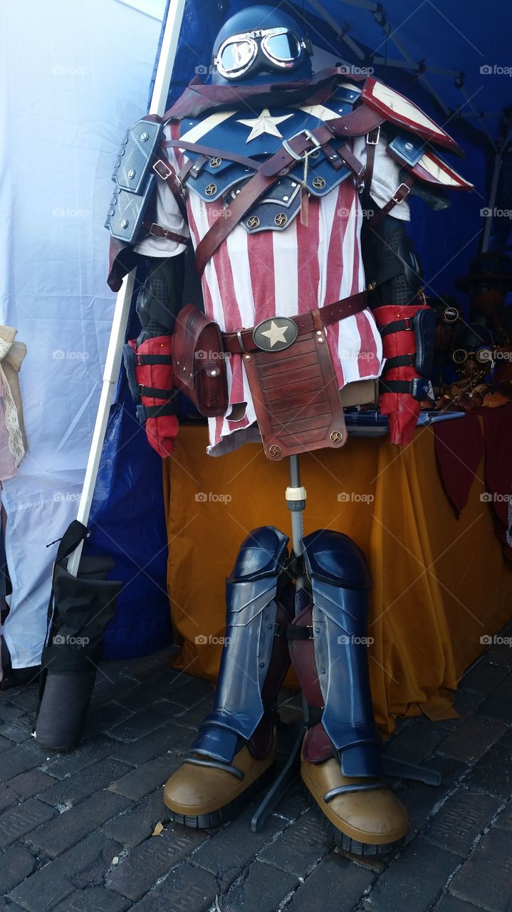 costume Capt. America,  fair