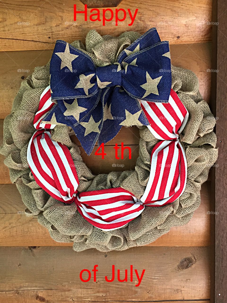 Fourth of July wreath