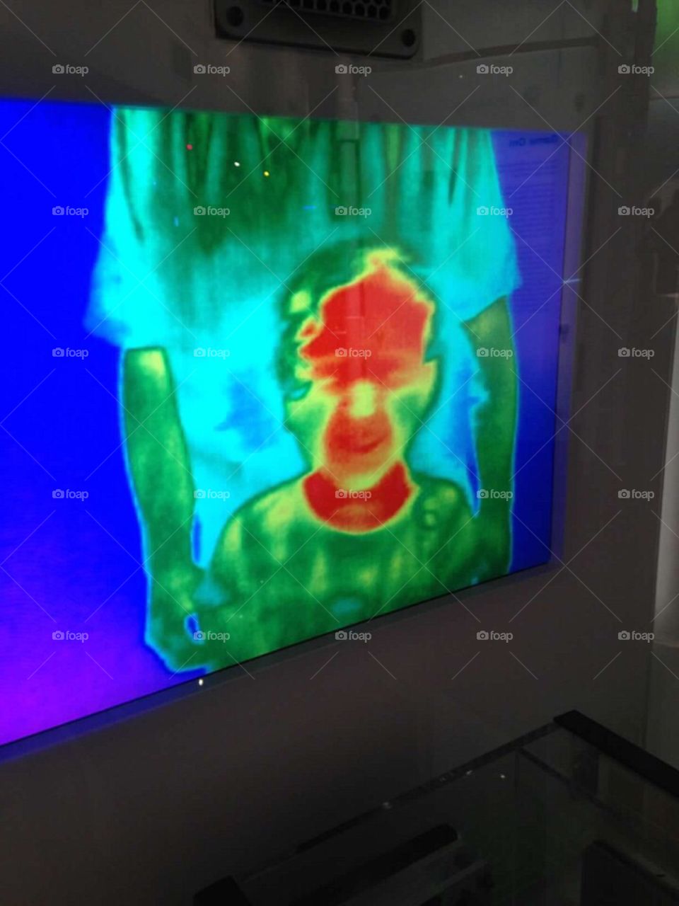 Infrared image of a child. 