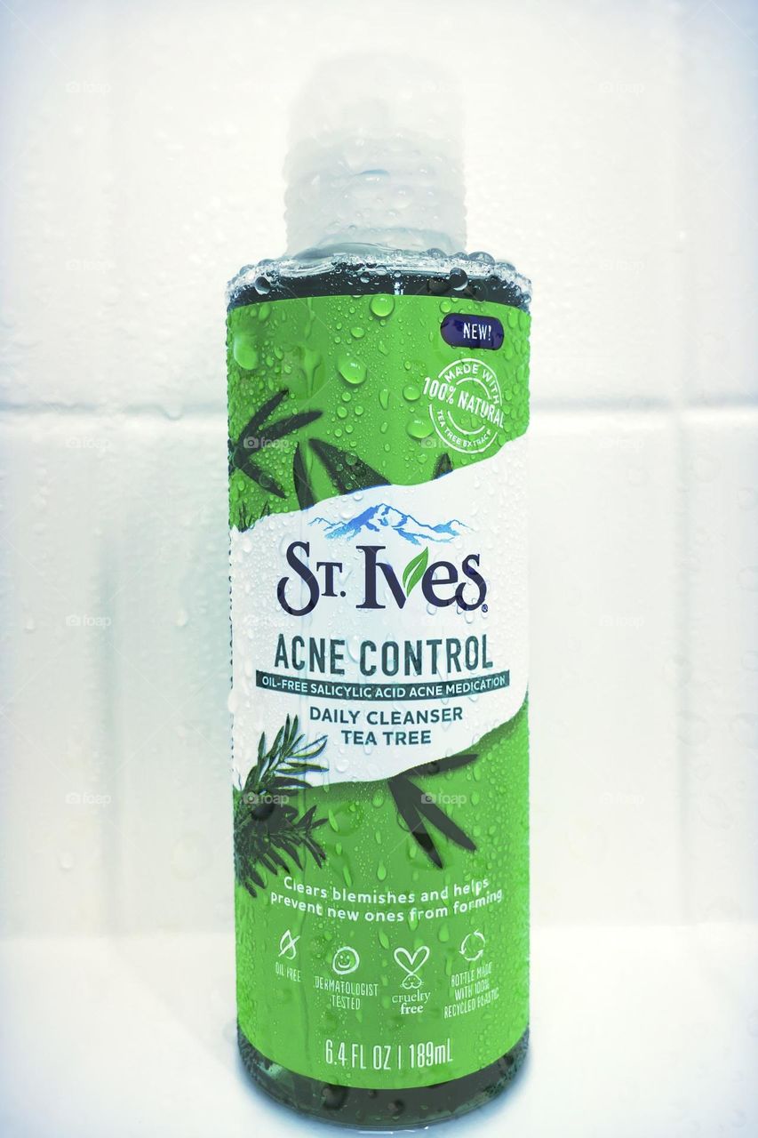 St. Ives Acne Control Daily Cleanser utilizes tea tree oil to help cleanse and refresh the skin