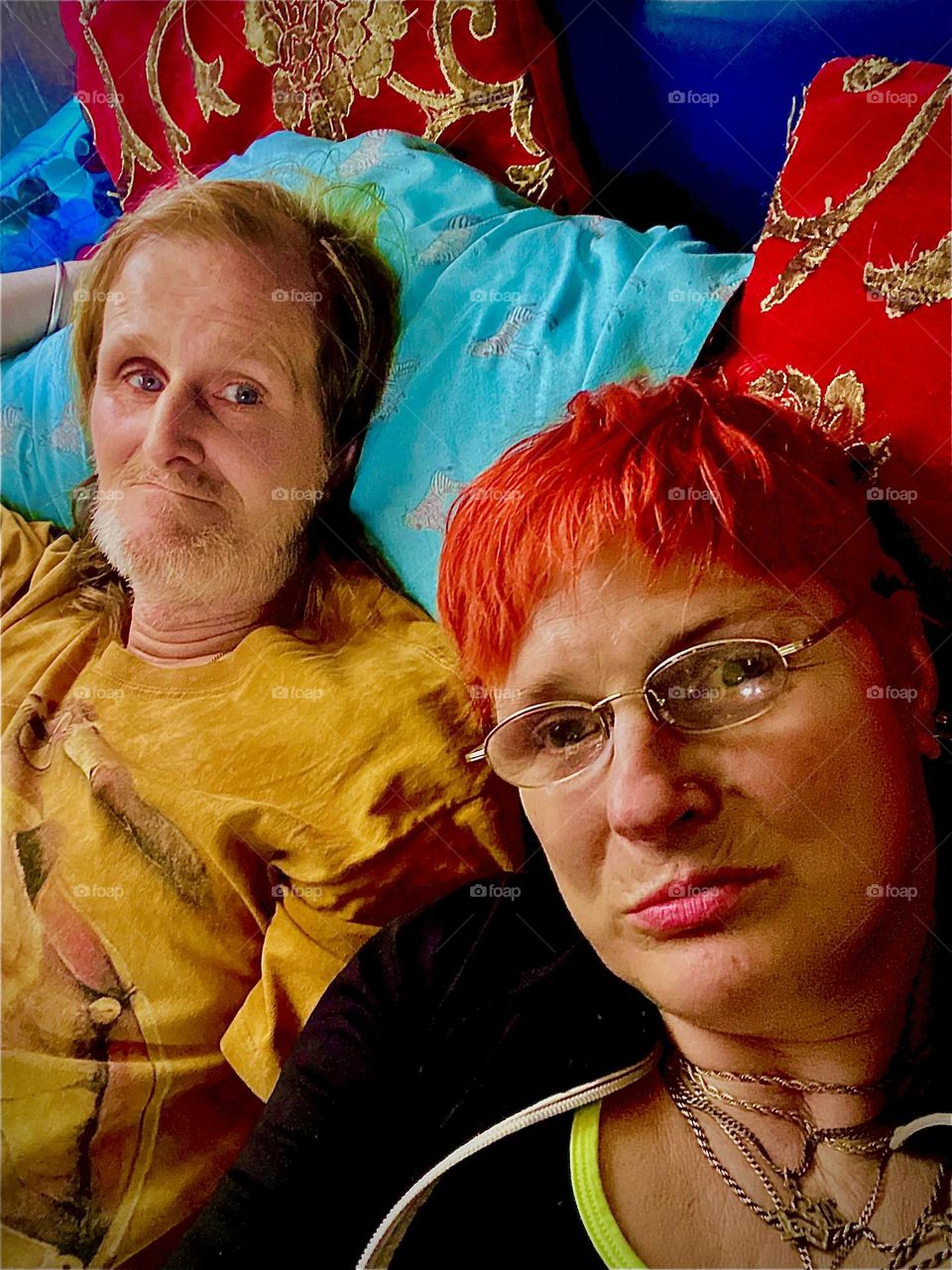 I, “Petra Schiller” and “Timothy Trespas”, my sweetheart are enjoying quality time together aboard our houseboat we call “Salvation”. 2020. Hypnotic Productions