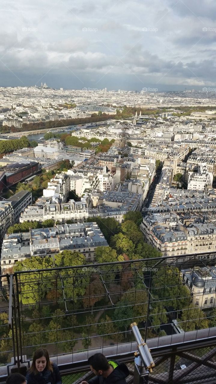 Paris roof top view 