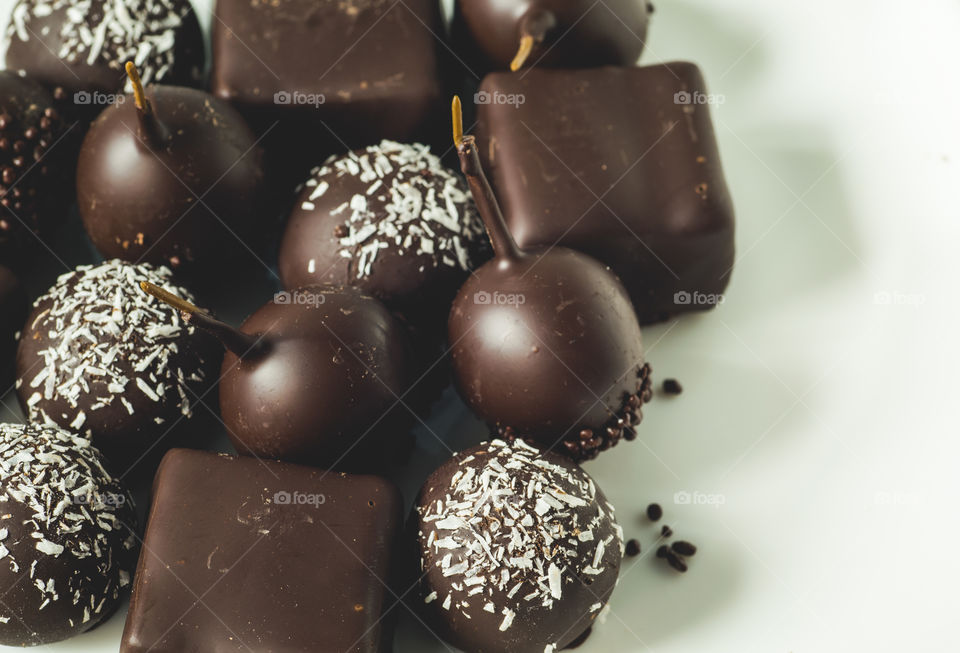 Assortment of chocolates