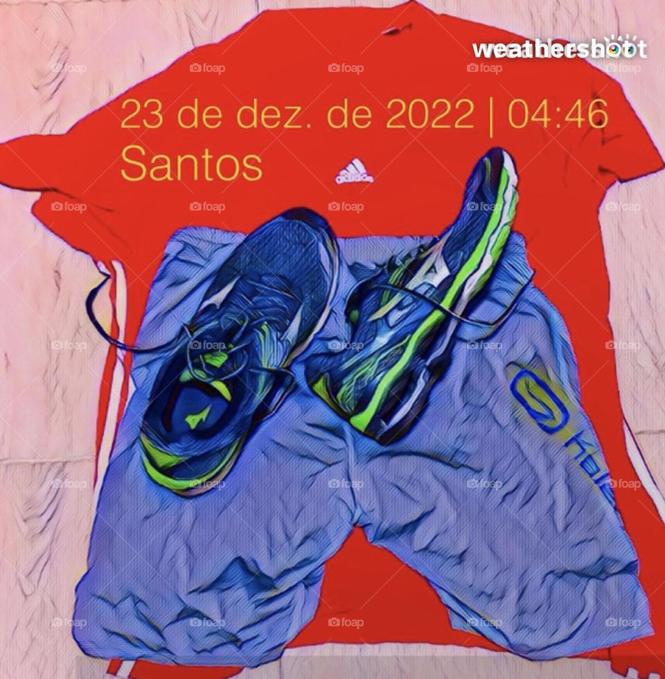 🏃‍♂️ 🇺🇸 Good Morning!  Everything ready to sweat the shirt. Let's go for a good morning jog?  Running is good for your health! / 🇧🇷 Bom dia! Tudo pronto para suar a camisa. Vamos para um bom cooper matinal? Correr faz bem para a saúde! 