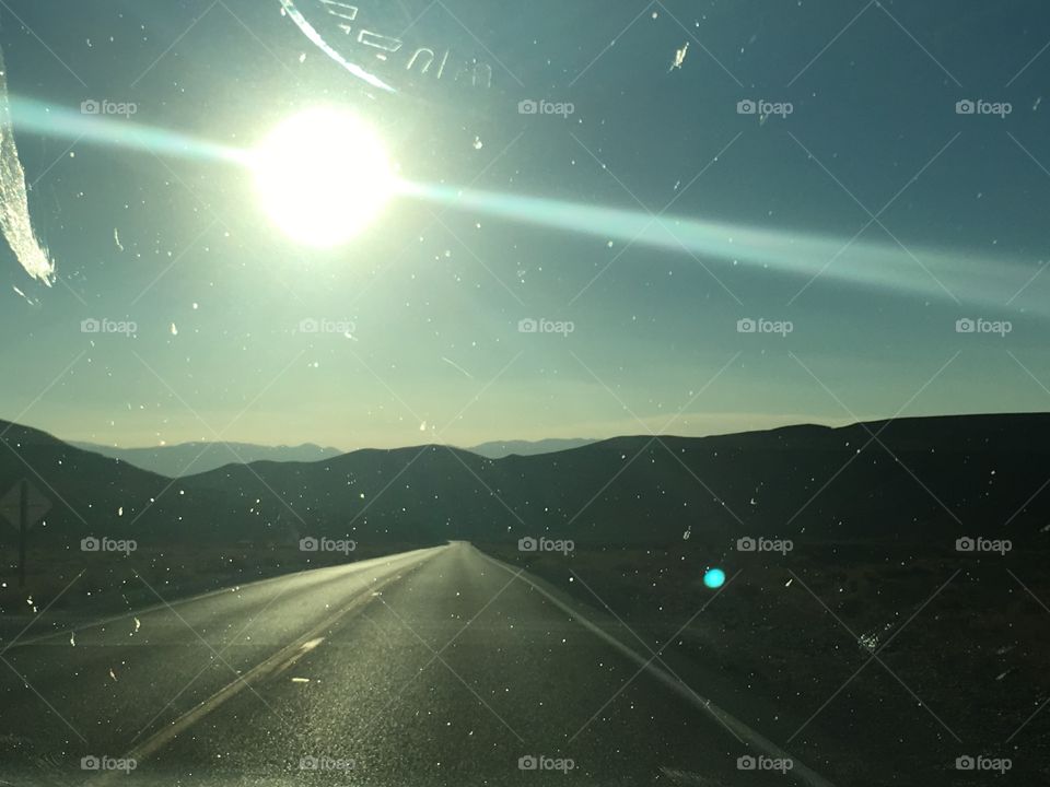 Sun and open road 