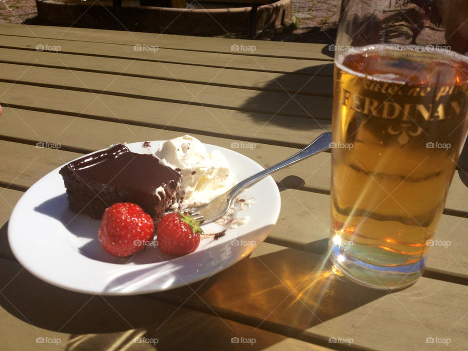 malmö cake strawberry café by nitha75