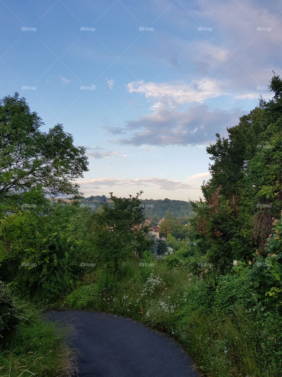 a beautiful view with clouds in the sky
