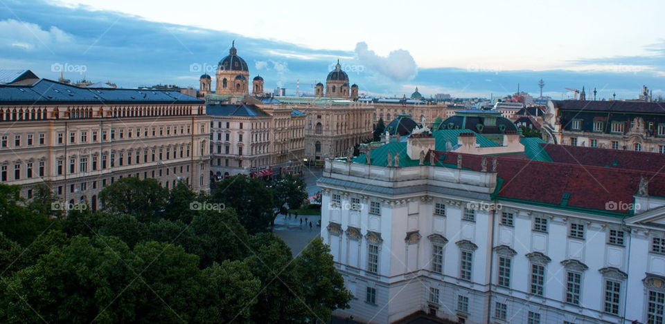 Vienna at dusk