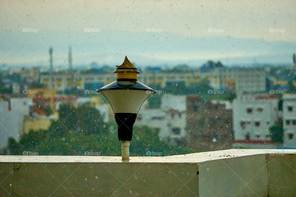 Rainy day - roof top  lamp