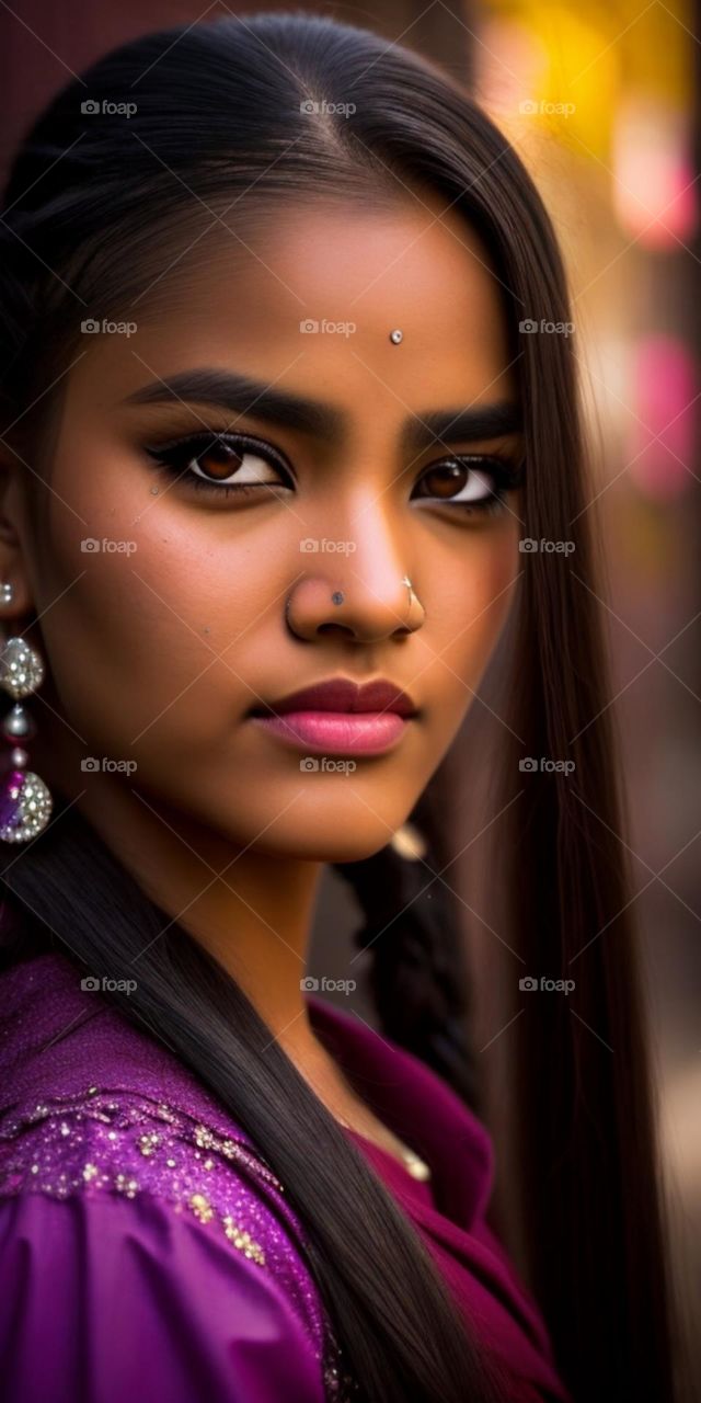 Portrait of a Beautiful Young Nepalese girl,Photo taken from my trip to Nepal