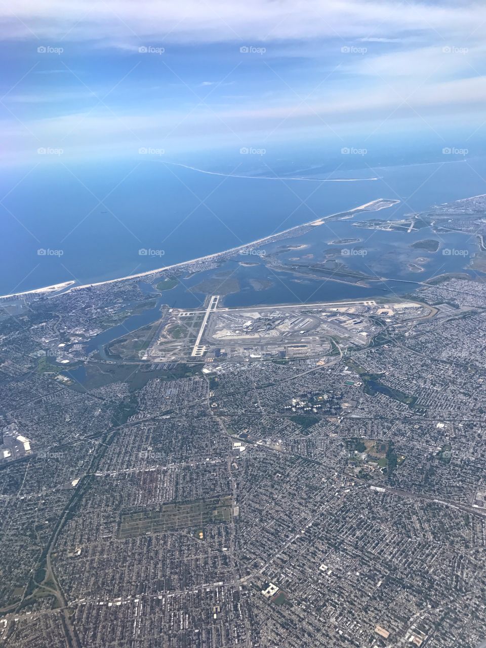 Aerial view of New York city