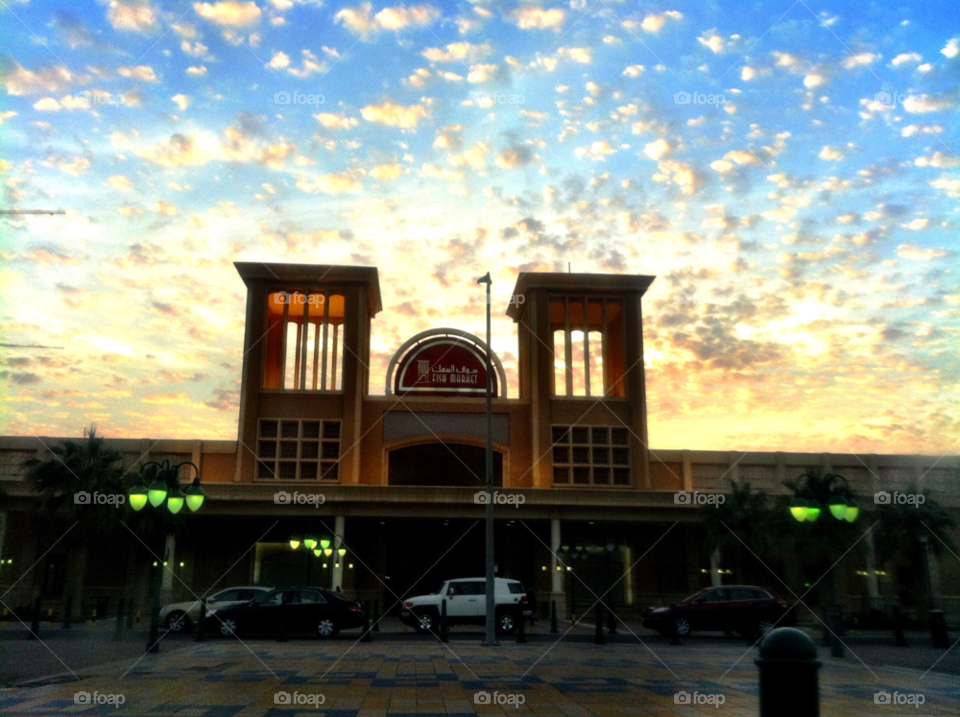 sunset fish market blue  sky souk sharq by LisAm