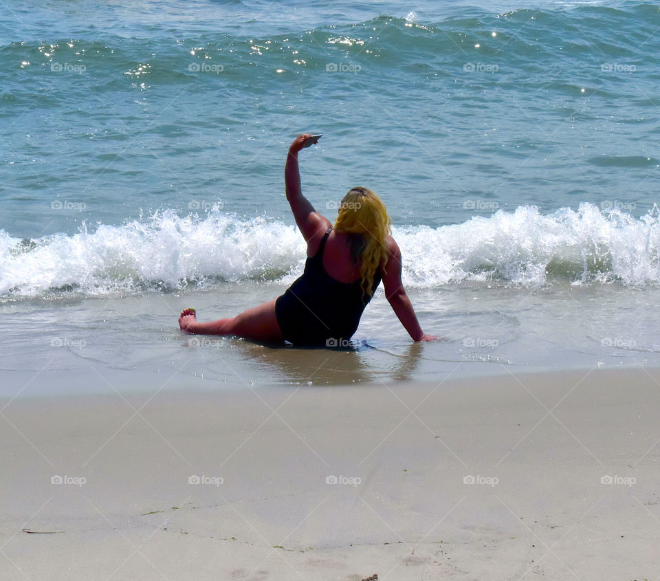 Selfie on the beach