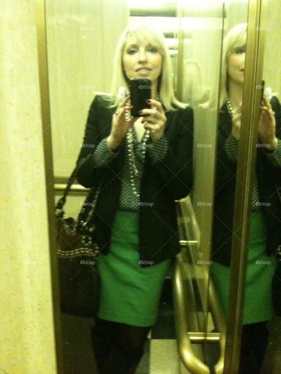 Elevator selfie