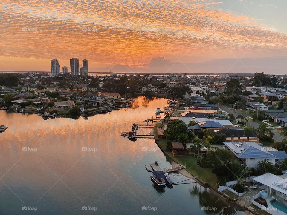 Sunrise reflections