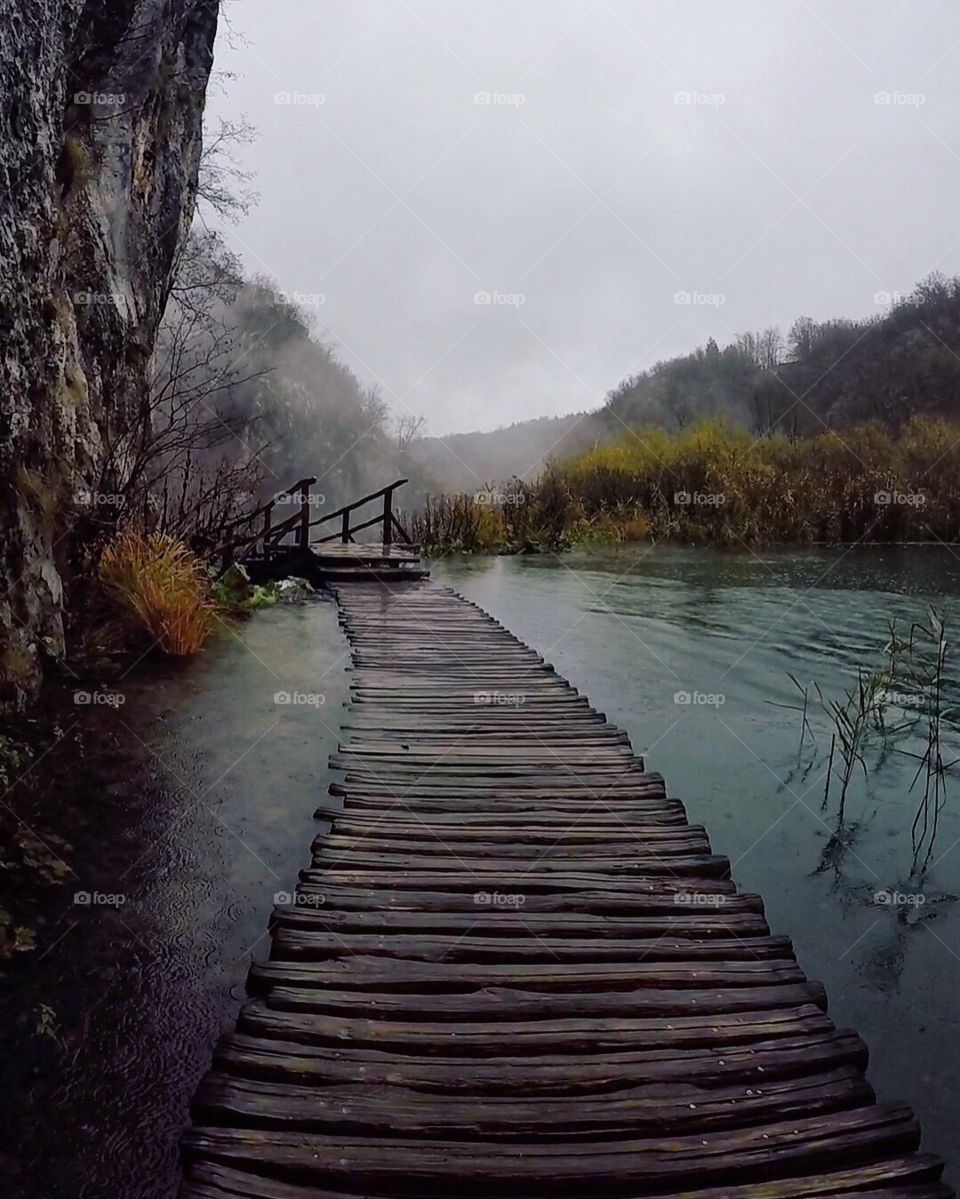 Plitvice lakes, Croatia, in autumn