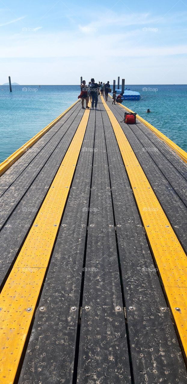 Viewpoint bridge. 
At Samae beach, Kohlarn, Pattaya.